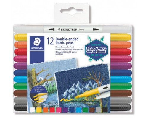 ESTUCHE DE PLÁSTICO CON 12 MARCADORES, COLORES SURTIDOS STAEDTLER 3190 TB12 (Espera 4 dias)